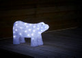 Isbjørn akryl 50 LED H33 cm